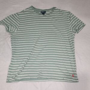 Polo by Ralph Lauren Green and White Short Sleeve Tee